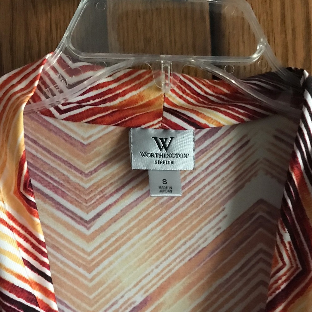 Worthington Multicolored Cowl Neck Top - Picture 3 of 3